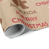 kerstkoekjesbrood, koekjes, aangepaste naam cadeaupapier (Rol Hoek)