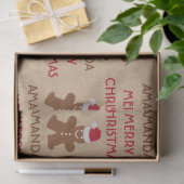 kerstkoekjesbrood, koekjes, aangepaste naam tissuepapier (Geschenk)