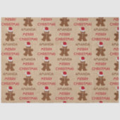 kerstkoekjesbrood, koekjes, aangepaste naam tissuepapier (Voorkant)