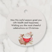 Kerstkoekjescadeau met liefdesfeestdag bedankjes labels (Achterkant)