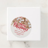 Kerstkoekjescadeau met liefdesfeestdag bedankjes labels (In situ)