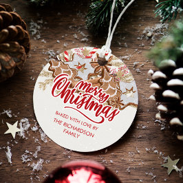 Kerstkoekjescadeau met liefdesfeestdag bedankjes labels