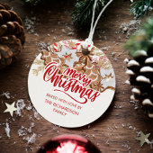 Kerstkoekjescadeau met liefdesfeestdag bedankjes labels