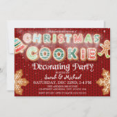 Kerstkoekjesdecorteerpartij op maat kaart (Voorkant)