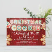 Kerstkoekjesdecorteerpartij op maat kaart (Staand voorkant)