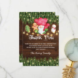 Kerstkoekjesdeeg Bedankkaart