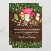 Kerstkoekjesdeeg Bedankkaart (Voorkant / Achterkant)