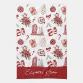 Kerstkoekjesfeestdagen Theedoek (Verticaal)