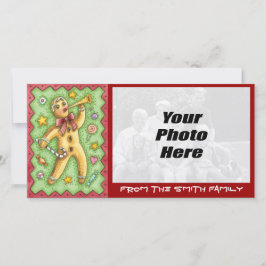 Kerstkoekjesfotokaart - NIEUW Feestdagenkaart