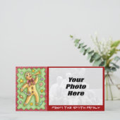 Kerstkoekjesfotokaart - NIEUW Feestdagenkaart (Staand voorkant)