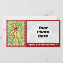 Kerstkoekjesfotokaart - NIEUW Feestdagenkaart