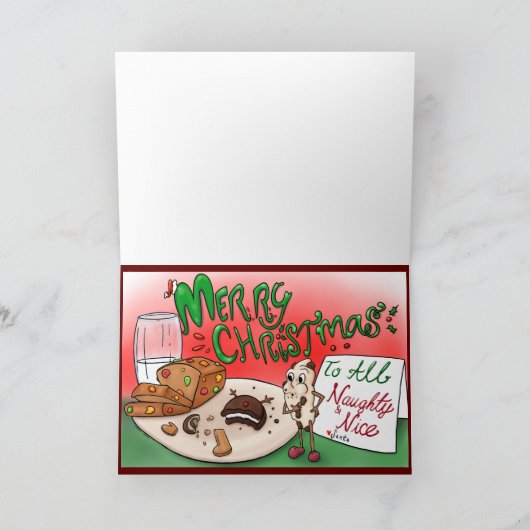 KerstkoekjesKaart Feestdagen Kaart (Binnen)