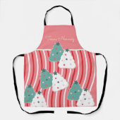 Kerstkoekjeskoekje Baking Team Name Peppermint Schort (Voorkant)