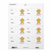 kerstkoekjeskoekje etiket (Full Sheet)