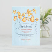 Kerstkoekjeskoekje Garland Cookie Exchange Kaart (Staand voorkant)