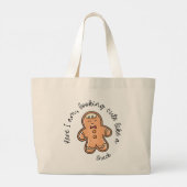 kerstkoekjeskoekje grote tote bag (Achterkant)