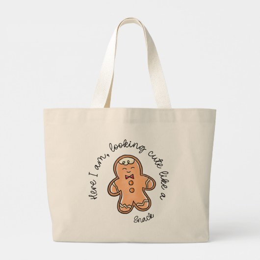 kerstkoekjeskoekje grote tote bag (Achterkant)