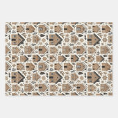 kerstkoekjeskoekje inpakpapier vel (Voorkant)