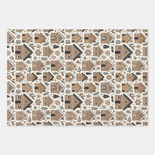 kerstkoekjeskoekje inpakpapier vel (Voorkant)