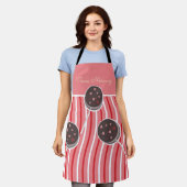 Kerstkoekjeskoekje Pop Baking Team Name Peppermint Schort (Gedragen)