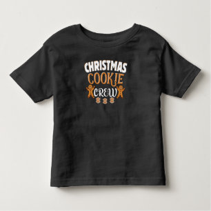 Kerstkoekjeskoekjes en bakkersbemanningsleden kinder shirts