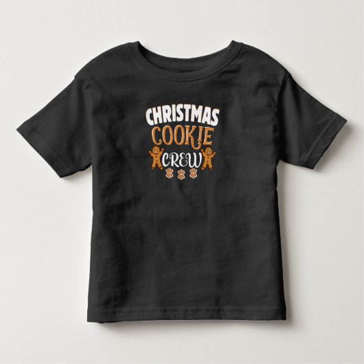 Kerstkoekjeskoekjes en bakkersbemanningsleden kinder shirts (Voorkant)