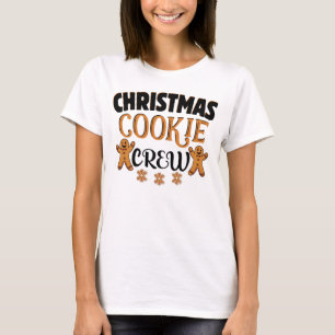 Kerstkoekjeskoekjes en bakkersbemanningsleden t-shirt