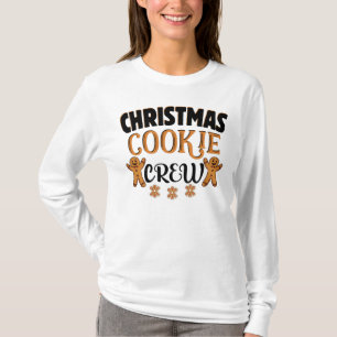 Kerstkoekjeskoekjes en bakkersbemanningsleden t-shirt