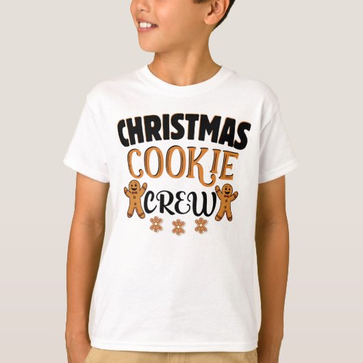 Kerstkoekjeskoekjes en bakkersbemanningsleden t-shirt (Voorkant)