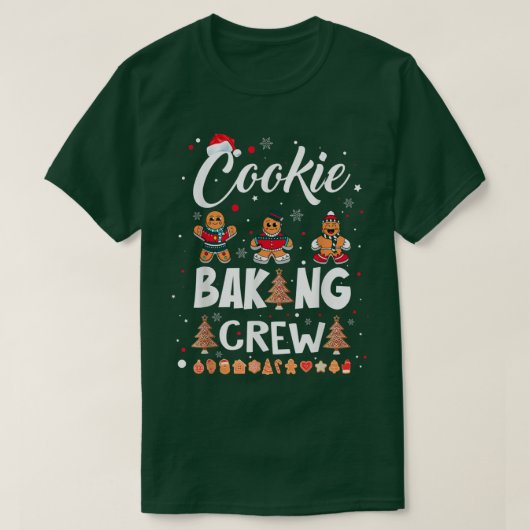 Kerstkoekjeskoekjes en broodje t-shirt (Design voorkant)
