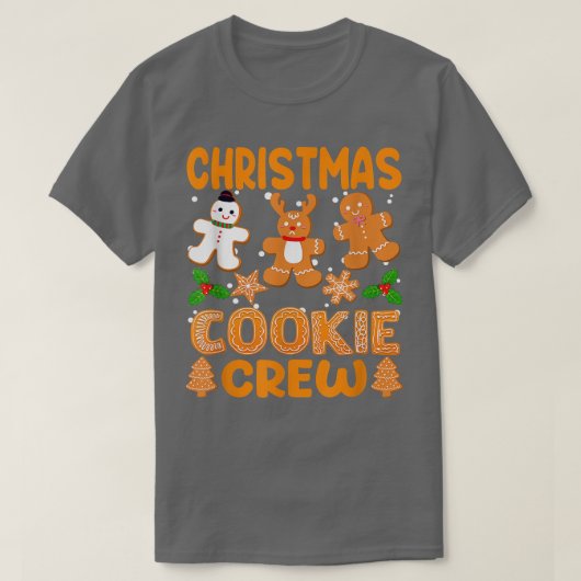 Kerstkoekjeskoekjes en broodroosters Nieuw broodje T-shirt (Design voorkant)