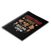 Kerstkoekjeskoekjes voor het bakken van Crew Xmas Notitieboek (Linkerzijde)