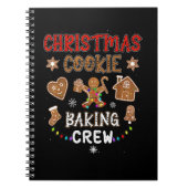 Kerstkoekjeskoekjes voor het bakken van Crew Xmas  Notitieboek (Voorkant)