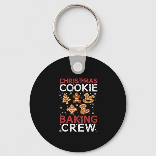 Kerstkoekjeskoekjes voor het bakken van Crew Xmas  Sleutelhanger (Voorkant)