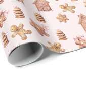 kerstkoekjeskoekjespatroon cadeaupapier (Rol Hoek)