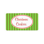 kerstkoekjeslabel etiket (Voorkant)