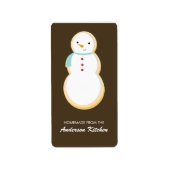 kerstkoekjeslabels etiket (Voorkant)