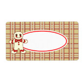 kerstkoekjeslabels etiket (Voorkant)