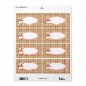 kerstkoekjeslabels etiket (Full Sheet)