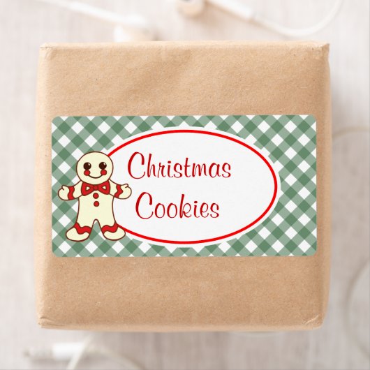 Kerstkoekjeslabels van peperkoek etiket (Insitu)