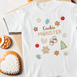 Kerstkoekjesmonster Kinder T-shirt