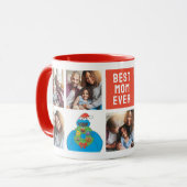 Kerstkoekjesmonster | Mam - Fotocollage Mok (Voorkant links)