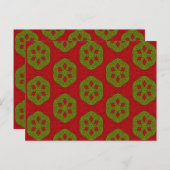 Kerstkoekjespatroon Briefkaart (Voorkant / Achterkant)