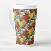 Kerstkoekjespatroon Latte Mok (Linkerhoek)