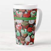 Kerstkoekjespatroon Latte Mok (Rechterhoek)