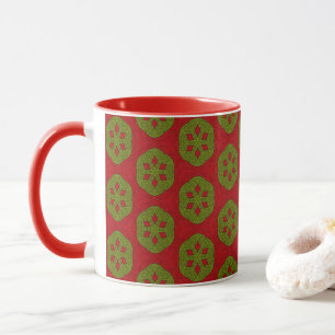 Kerstkoekjespatroon Mok