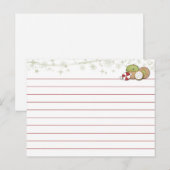 Kerstkoekjesrecept Briefkaart (Voorkant / Achterkant)