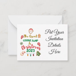 Kerstkoekjesruil 2023 uitnodiging
