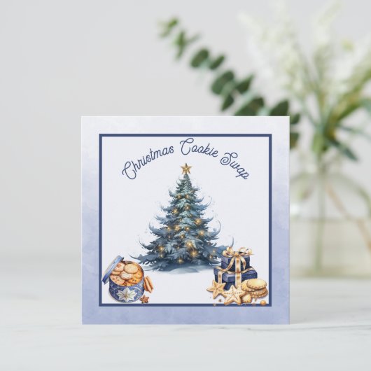 Kerstkoekjesruil Kaart (Staand voorkant)