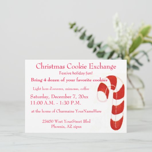 Kerstkoekjesruil Kaart (Staand voorkant)